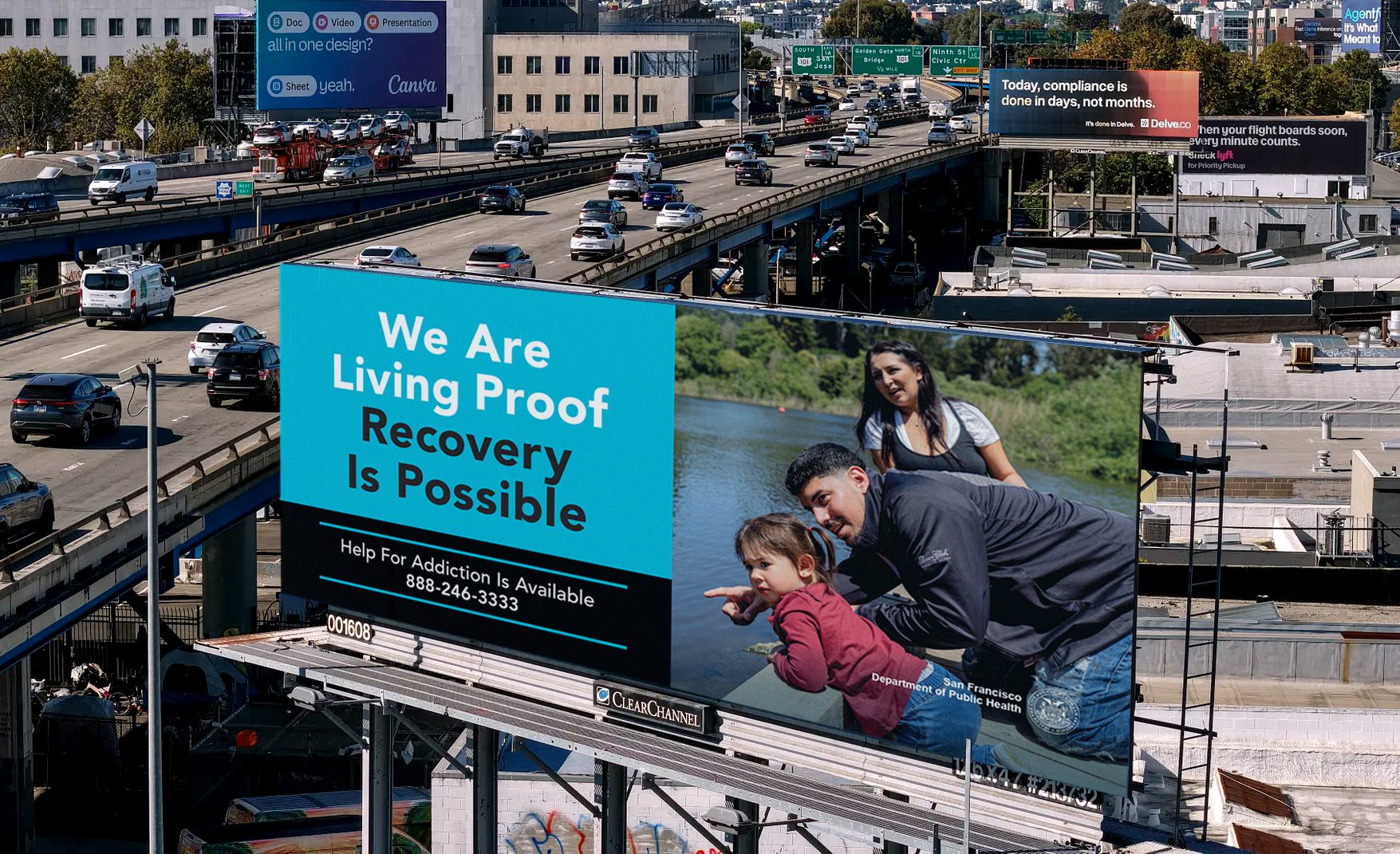 Living Proof billboard for the SF Department of Public Health